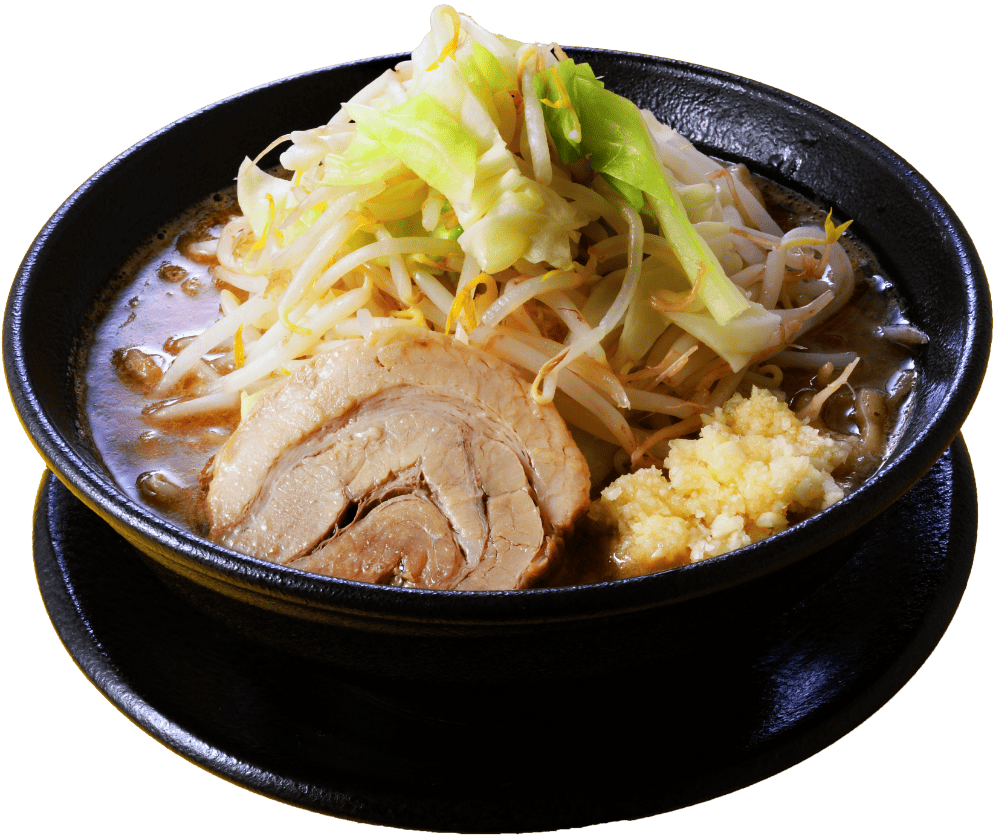 北海道産ルルロッソ使用の極太平打ち特注麺